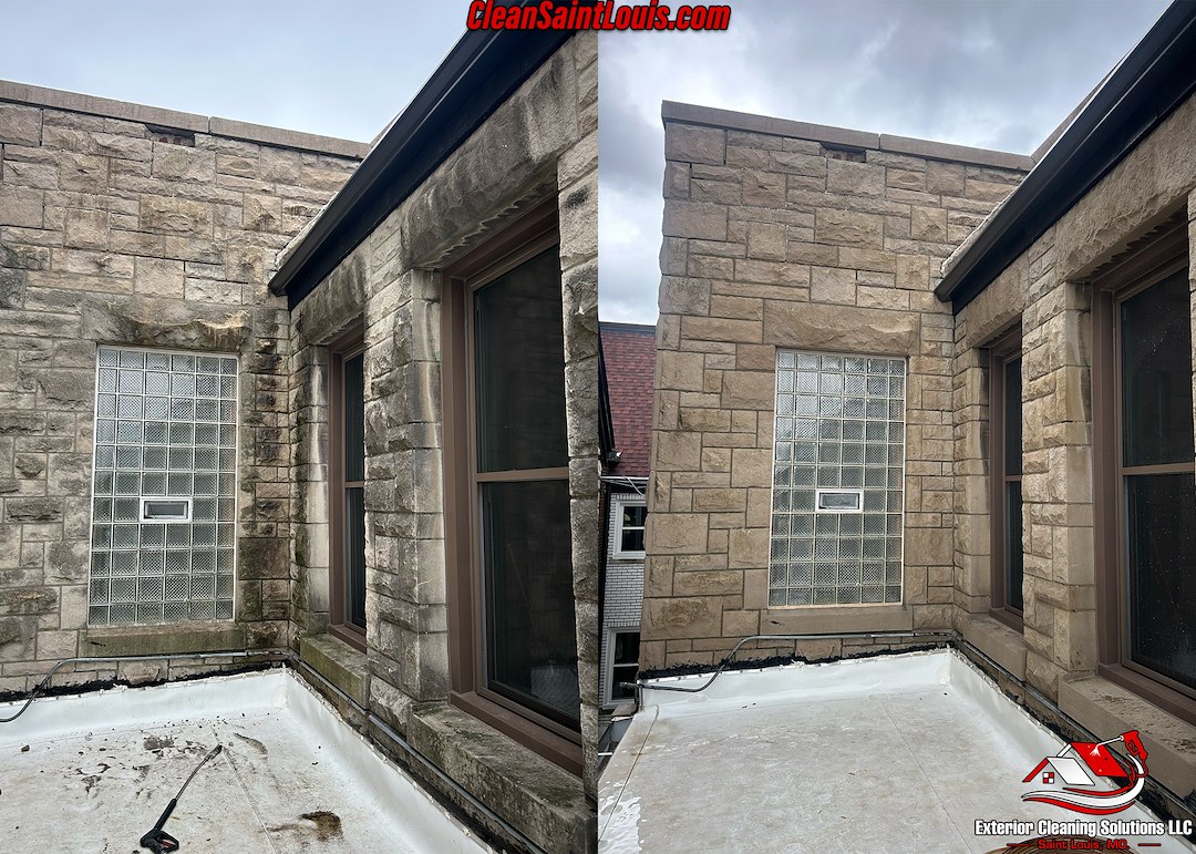 Limestone Building Cleaning in St. Louis, MO