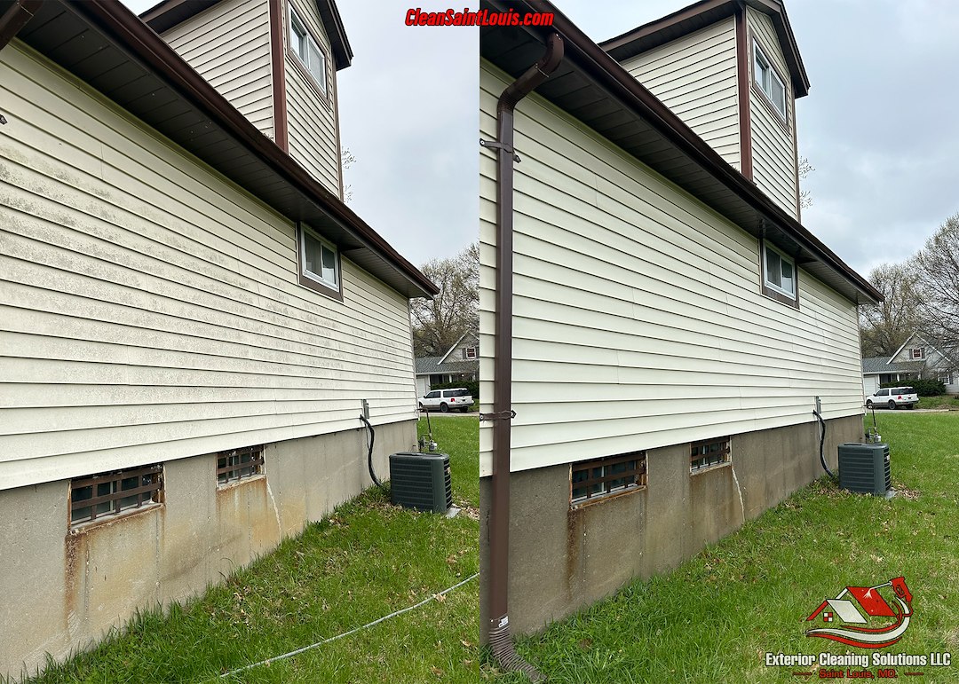 Residential Pressure Washing in St. Louis, MO – Dramatic Transformation with Soft Washing
