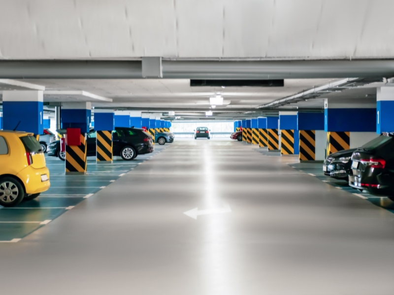 Parking garage cleaning